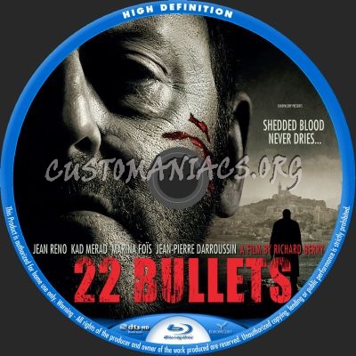 22 Bullets blu-ray label