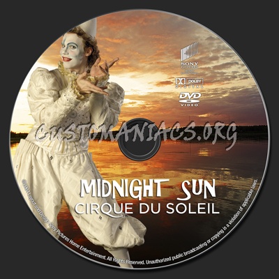 Cirque Du Soleil: Midnight Sun dvd label