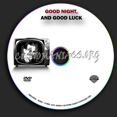 Good Night And Good Luck dvd label