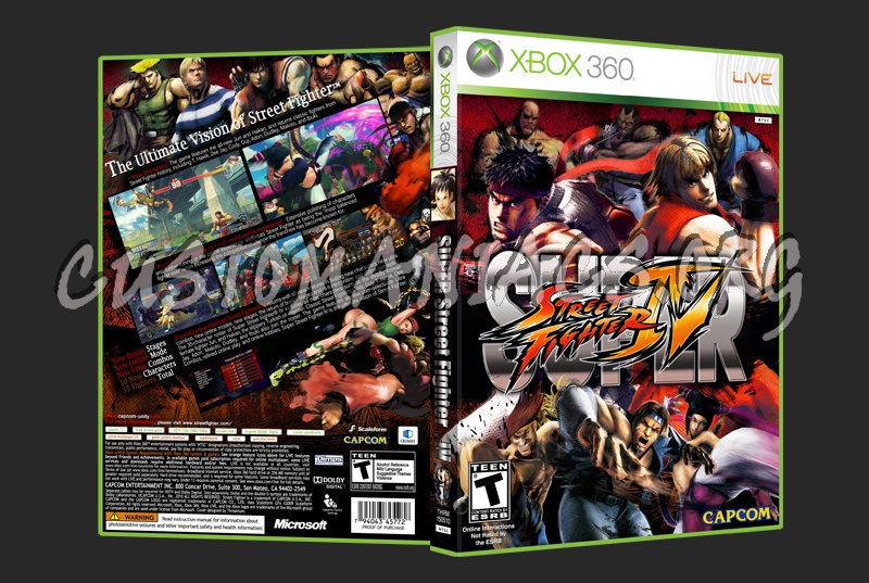 Super Street Fighter IV dvd cover