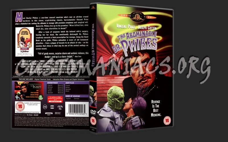 The Abominable Dr Phibes dvd cover