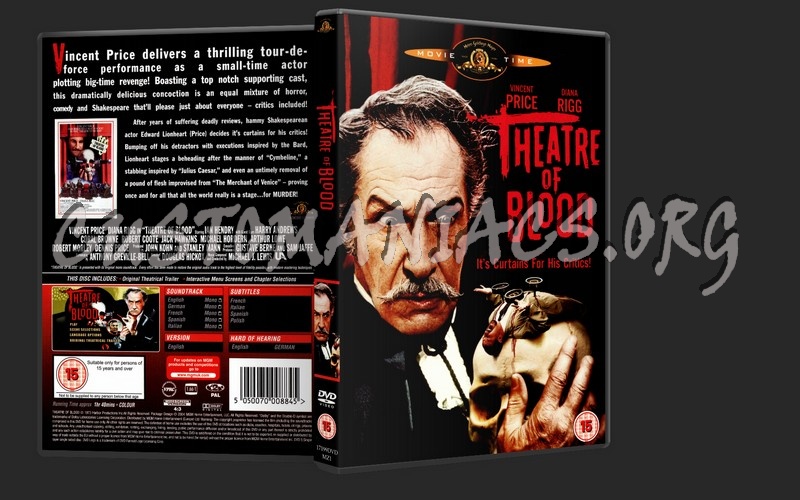 Theatre Of Blood dvd cover