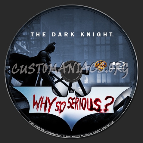 The Dark Knight blu-ray label