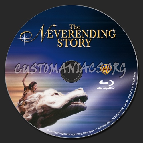 The Neverending Story blu-ray label