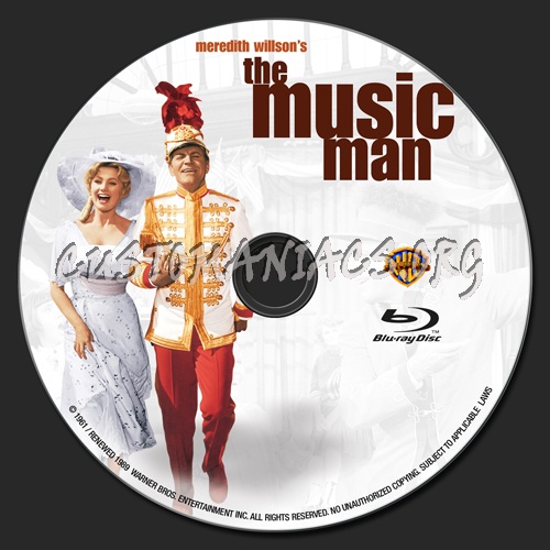 The Music Man blu-ray label