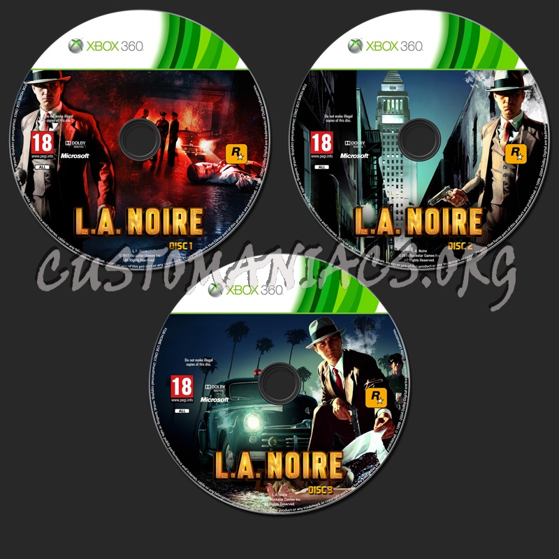 L.A. Noire dvd label