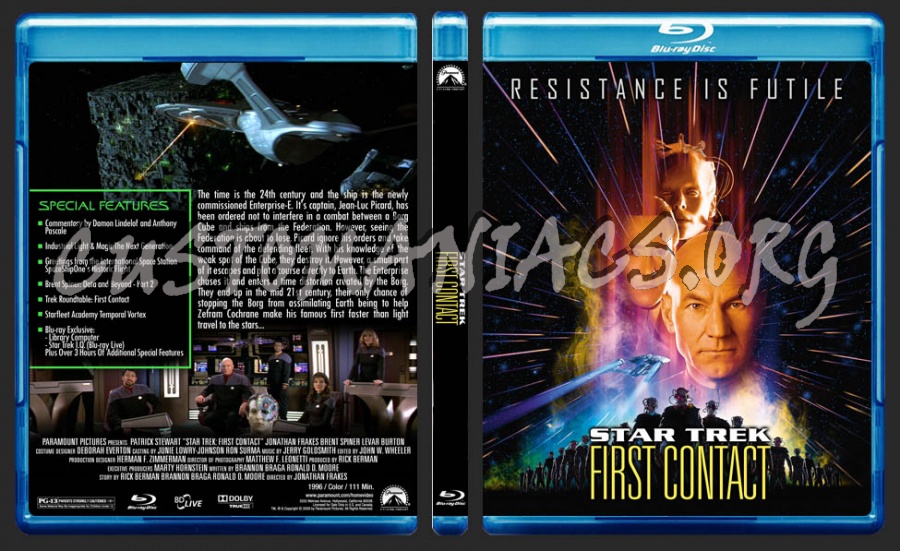 Star Trek VIII First Contact blu-ray cover