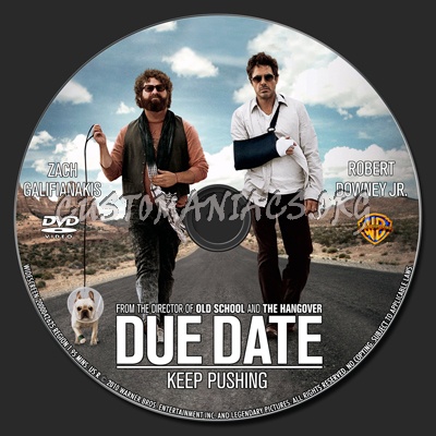 Due Date dvd label