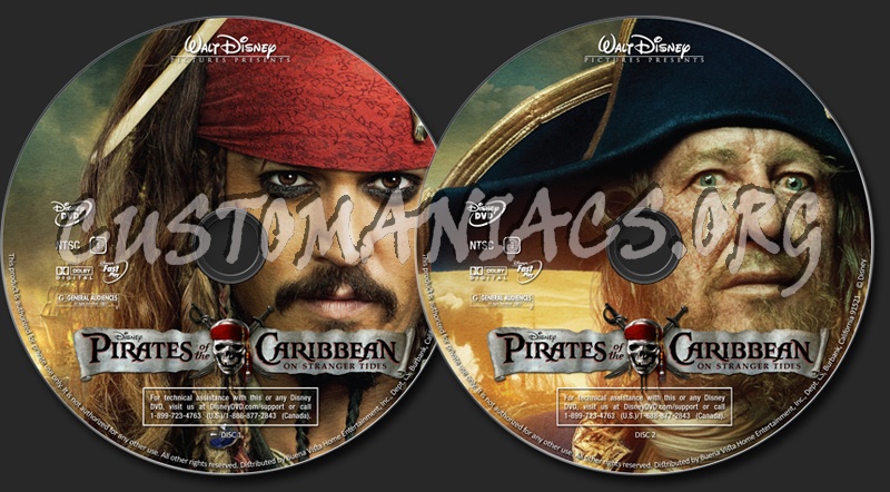 Pirates of the Caribbean: On Stranger Tides dvd label