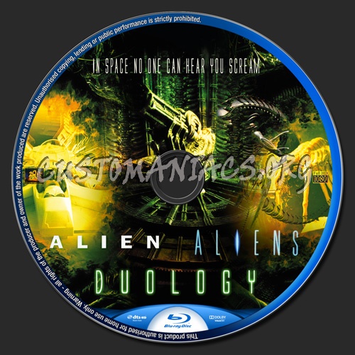 Alien & Aliens blu-ray label