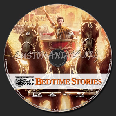 Bedtime Stories blu-ray label