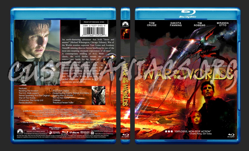 War of the Worlds blu-ray cover