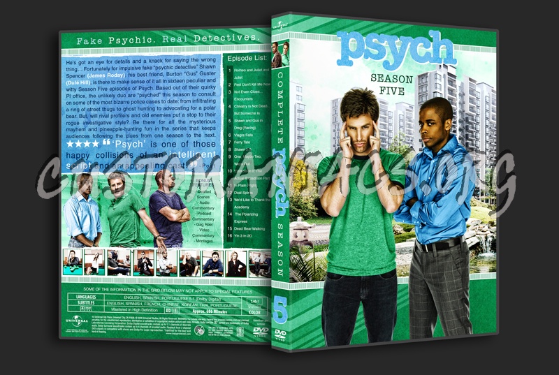 Psych Season 5 dvd cover