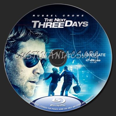 The Next Three Days blu-ray label