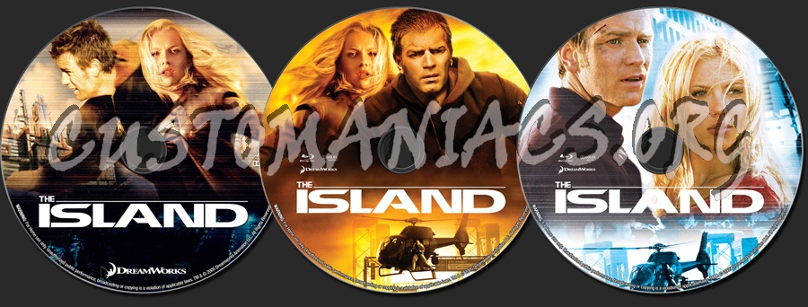 The Island blu-ray label