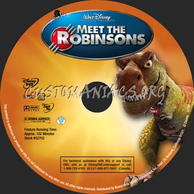 Meet The Robinsons dvd label