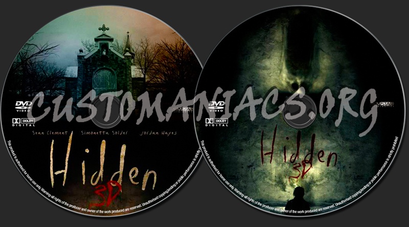 Hidden 3D dvd label