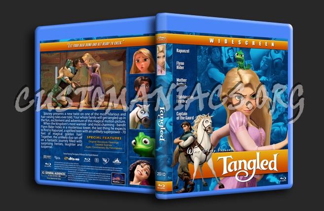 Tangled - 2010 blu-ray cover