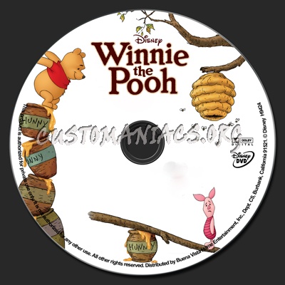 Winnie The Pooh dvd label