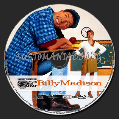 Billy Madison blu-ray label