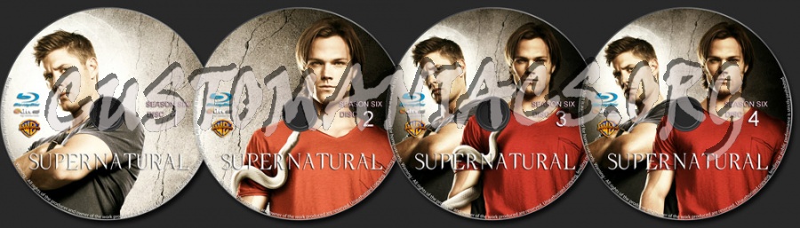 Supernatural Season 6 blu-ray label