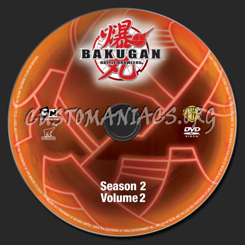 Bakugan Battle Brawlers Season 2 Volume 2 dvd label