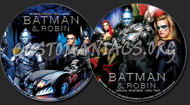 Batman & Robin dvd label