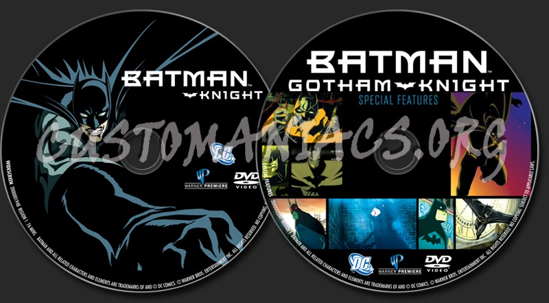 Batman Gotham Knight dvd label