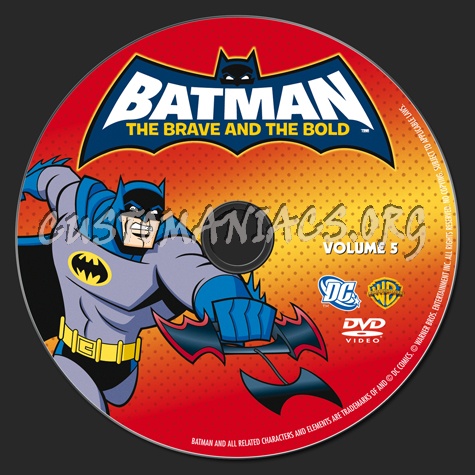 Batman The Brave and the Bold Volume 5 dvd label