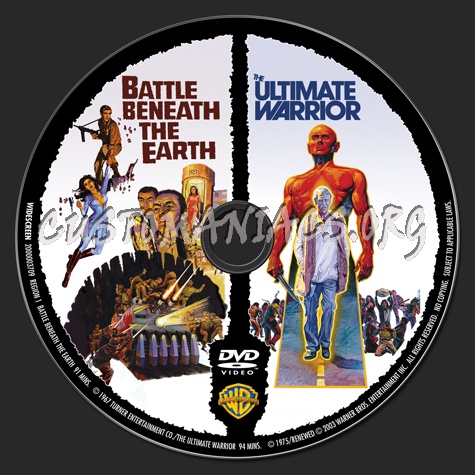 Battle Beneath the Earth / The Ultimate Warrior dvd label