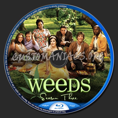 Weeds - Season 3 blu-ray label