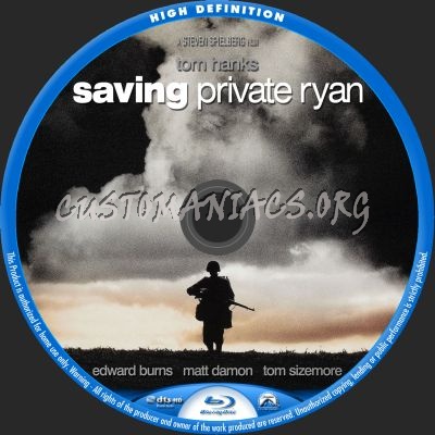 Saving Private Ryan blu-ray label