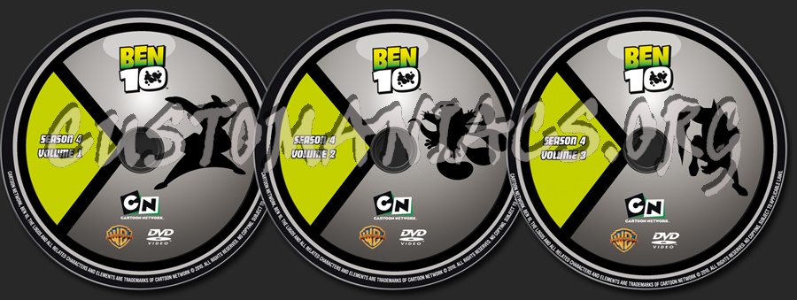 Ben 10 Season 4 dvd label