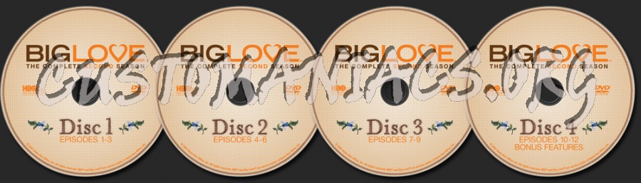 Big Love Season 2 dvd label