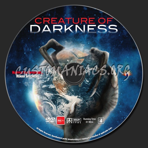 Creature of Darkness dvd label