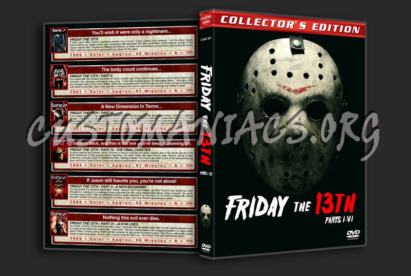 Friday the 13th: Parts 1-6 dvd cover