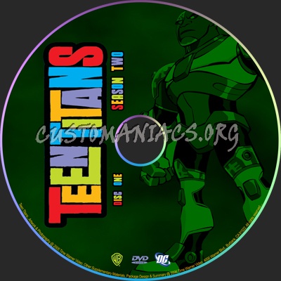 Teen Titans dvd label