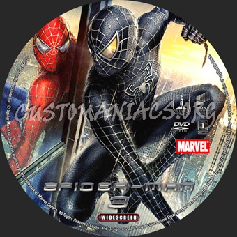 Spider-man 3 dvd label