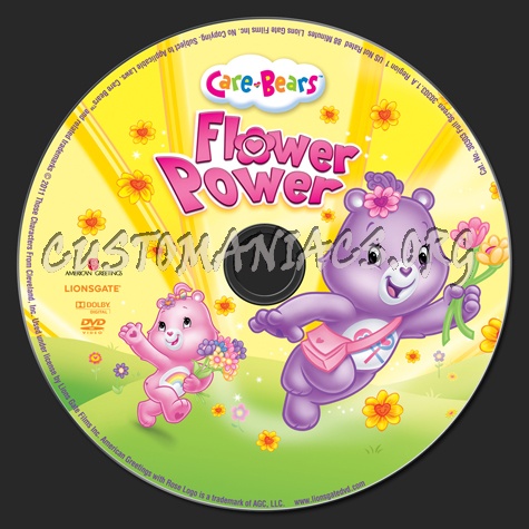 Care Bears Flower Power dvd label