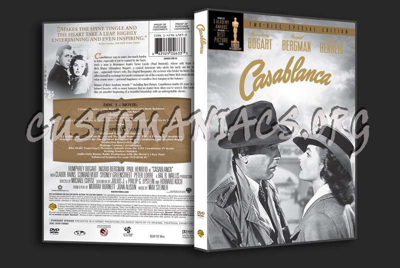 Casablanca dvd cover