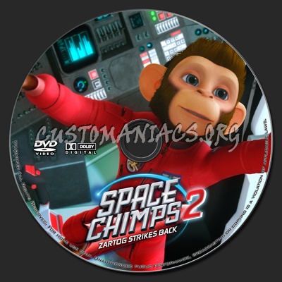 Space Chimps 2 (2010) dvd label