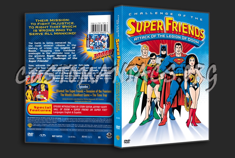 Challenge of the Super Friends Attack of the Legion of Doom dvd cover