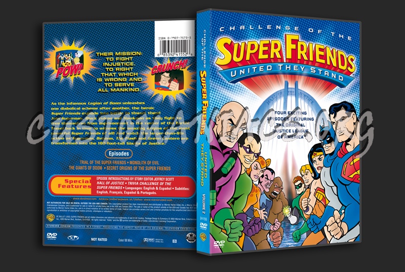 Challenge of the Super Friends United they Stand Volume 2 dvd cover