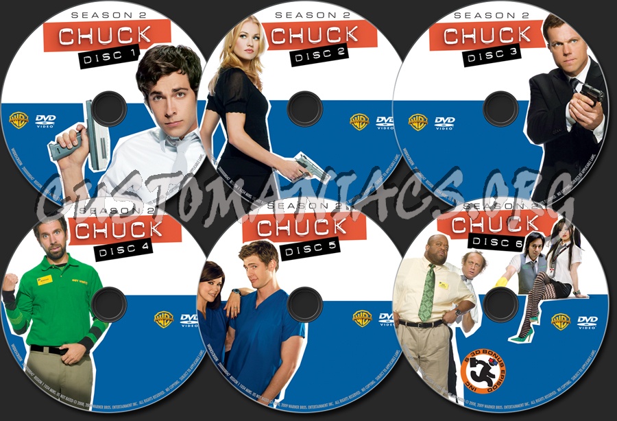 Chuck Season 2 dvd label