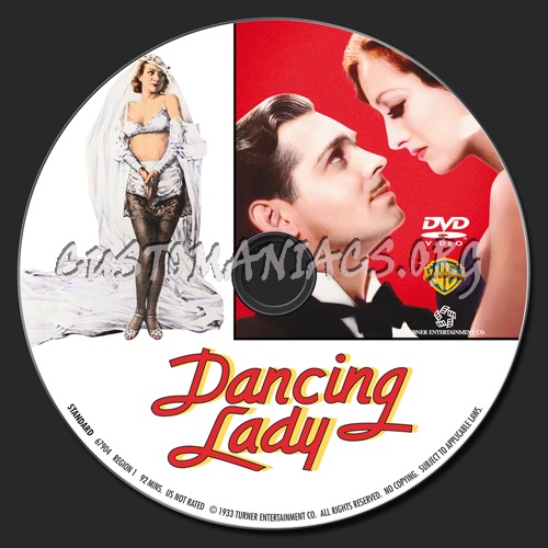 Dancing Lady dvd label