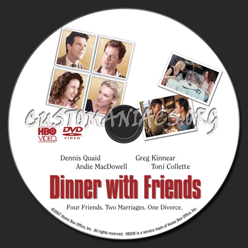 Dinner With Friends dvd label