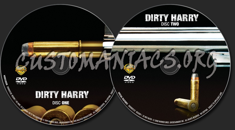 Dirty Harry dvd label