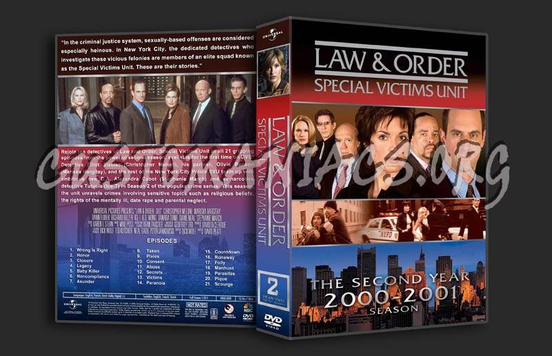 Law & Order: SVU - Seasons 1-11 (3370x2175) dvd cover