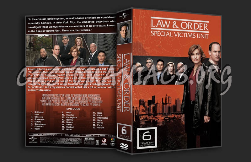 Law & Order: SVU - Seasons 1-11 (3370x2175) dvd cover