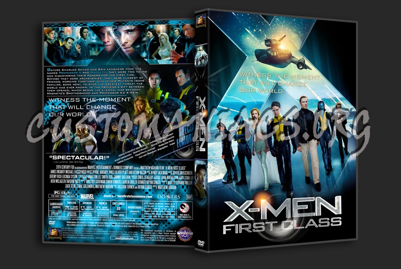 X-Men: First Class dvd cover